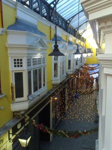 Castle Arcade during what should have been the Christmas rush.